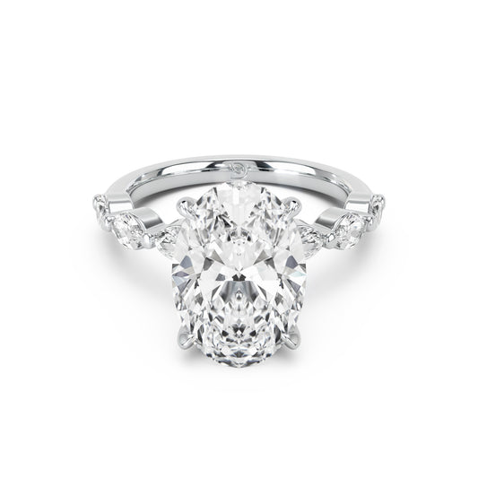 Aria Oval Solitaire Marquise Ring