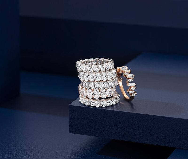 Diamond emporium stacking rings 