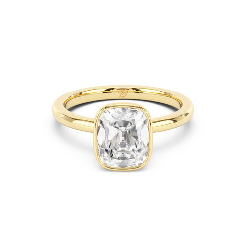 Eloise Antique Cut Cushion Bezel Solitaire