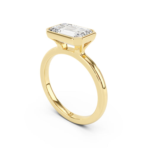 Eloise Antique Cut Cushion Bezel Solitaire