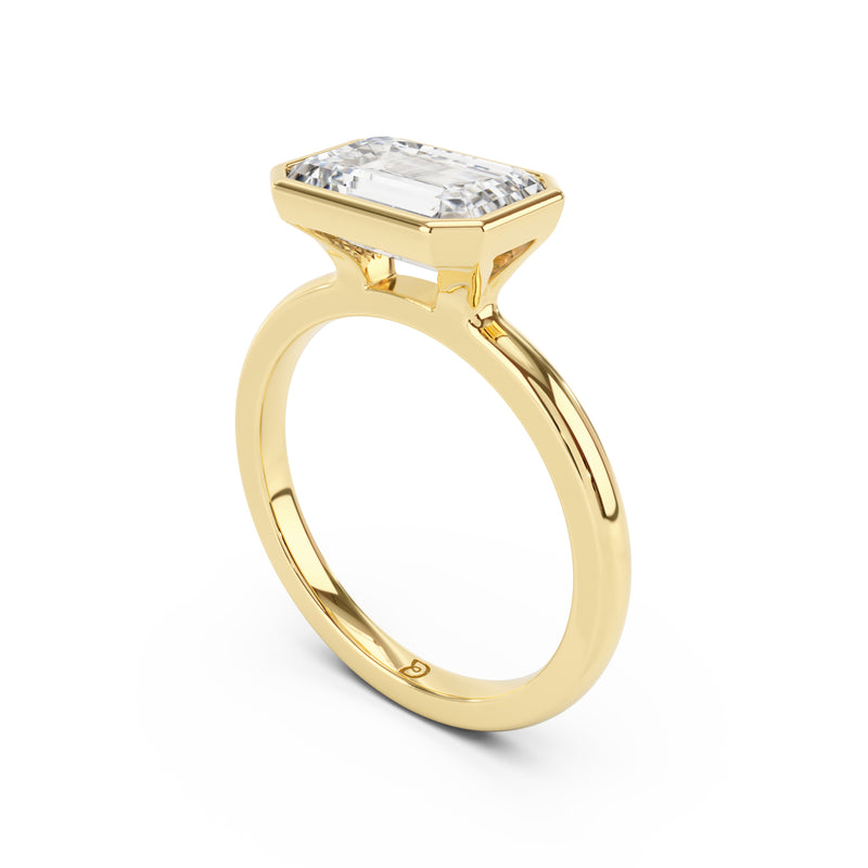 Eloise Antique Cut Cushion Bezel Solitaire
