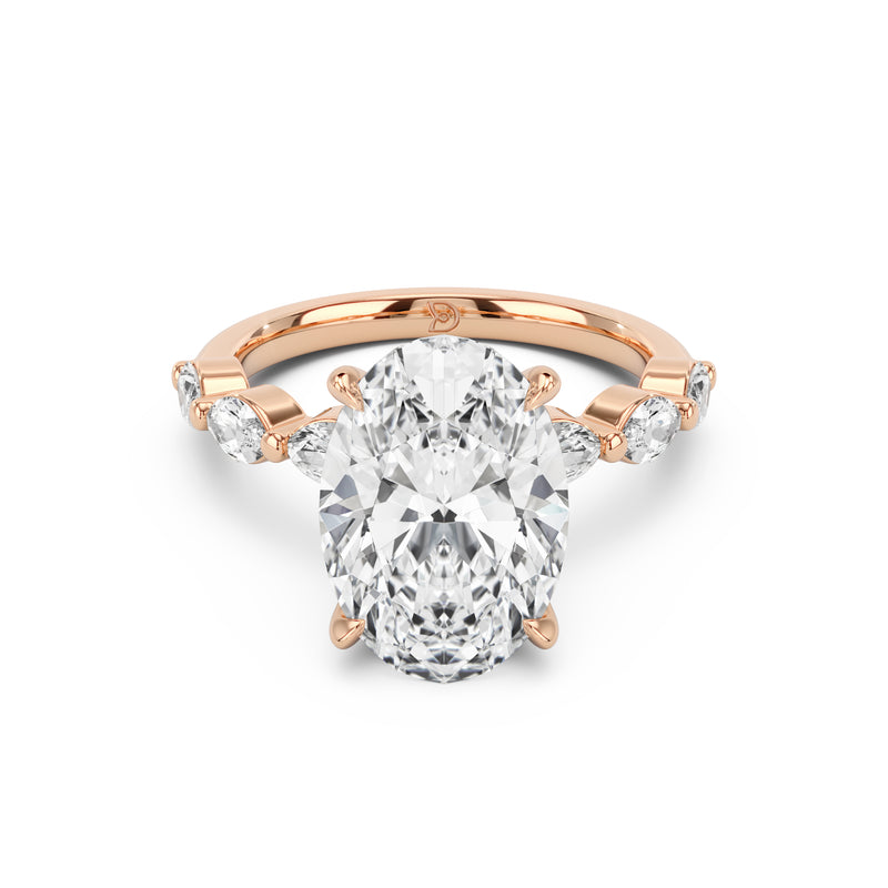 Aria Oval Solitaire Marquise Ring