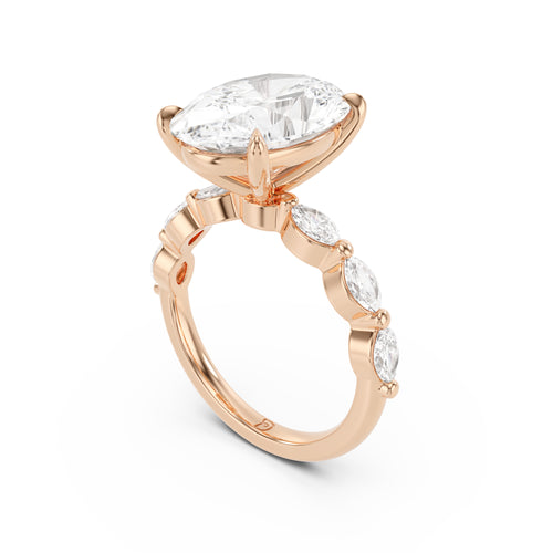 Aria Oval Solitaire Marquise Ring