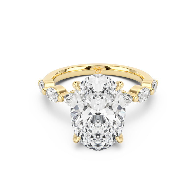 Aria Oval Solitaire Marquise Ring