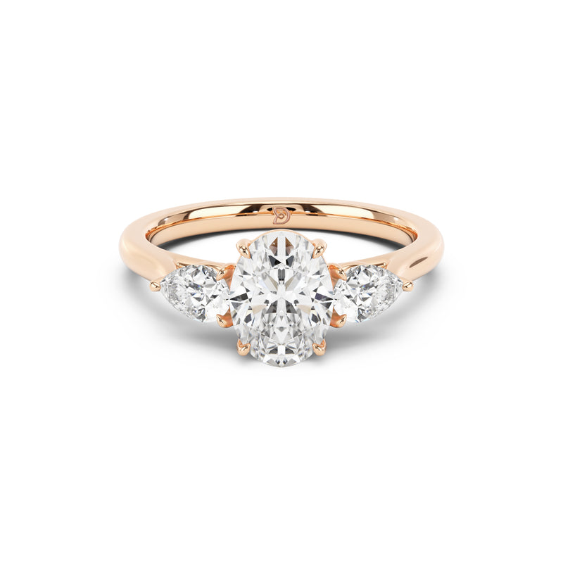 Sophia Oval and Pear Trilogy Ring
