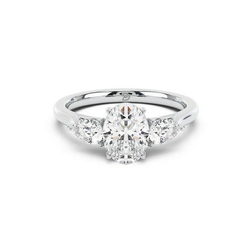 Sophia Oval and Pear Trilogy Ring
