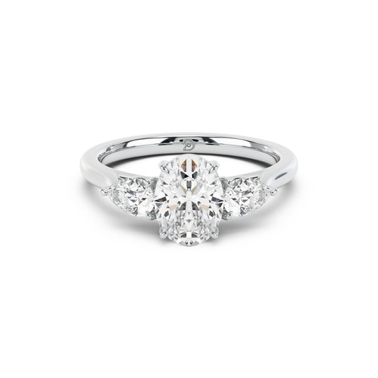 Sophia Oval and Pear Trilogy Ring