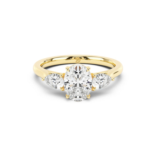Sophia Oval and Pear Trilogy Ring