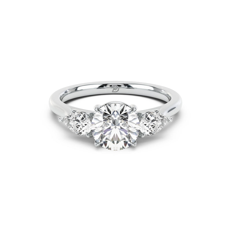 Sophia Oval and Pear Trilogy Ring