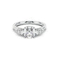 Sophia Oval and Pear Trilogy Ring