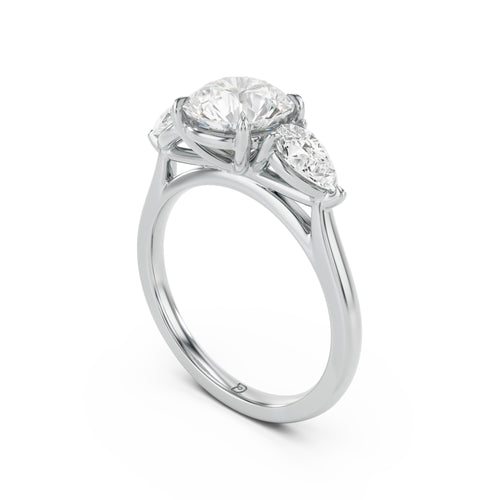 Sophia Oval and Pear Trilogy Ring