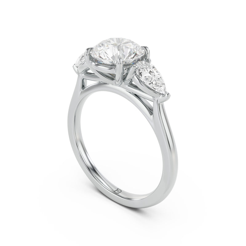 Sophia Oval and Pear Trilogy Ring