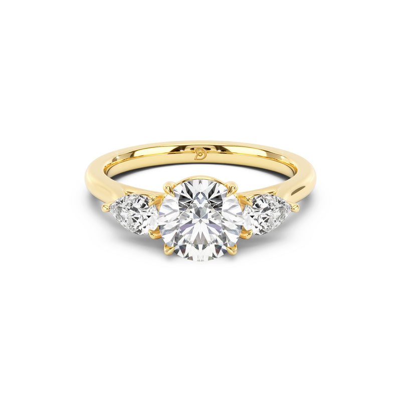 Sophia Oval and Pear Trilogy Ring