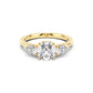 Sophia Oval and Pear Trilogy Ring