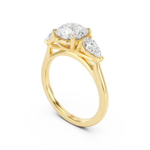 Sophia Oval and Pear Trilogy Ring