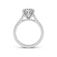 Florence Engagement Ring with Diamond Band