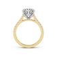 Florence Engagement Ring with Diamond Band