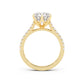 Florence Engagement Ring with Diamond Band