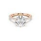 Florence Engagement Ring with Diamond Band