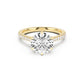 Florence Engagement Ring with Diamond Band