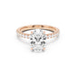 Ava Engagement Ring with Diamond Band