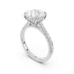 Notre Engagement Ring with Diamond Band