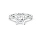 Notre Engagement Ring with Diamond Band