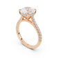 Notre Engagement Ring with Diamond Band