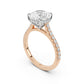 Notre Engagement Ring with Diamond Band