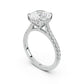 Notre Engagement Ring with Diamond Band