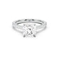Notre Engagement Ring with Diamond Band