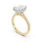 Notre Engagement Ring with Diamond Band