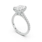 Notre Engagement Ring with Diamond Band
