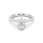 Notre Engagement Ring with Diamond Band
