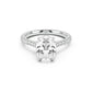 Notre Engagement Ring with Diamond Band