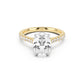 Notre Engagement Ring with Diamond Band
