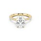 Notre Engagement Ring with Diamond Band
