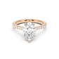 Notre Engagement Ring with Diamond Band