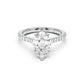 Notre Engagement Ring with Diamond Band