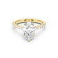 Notre Engagement Ring with Diamond Band