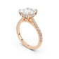Notre Engagement Ring with Diamond Band