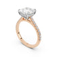 Notre Engagement Ring with Diamond Band