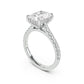 Notre Engagement Ring with Diamond Band