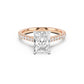 Notre Engagement Ring with Diamond Band