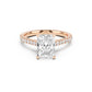 Notre Engagement Ring with Diamond Band