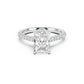 Notre Engagement Ring with Diamond Band