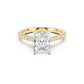 Notre Engagement Ring with Diamond Band