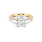 Notre Engagement Ring with Diamond Band