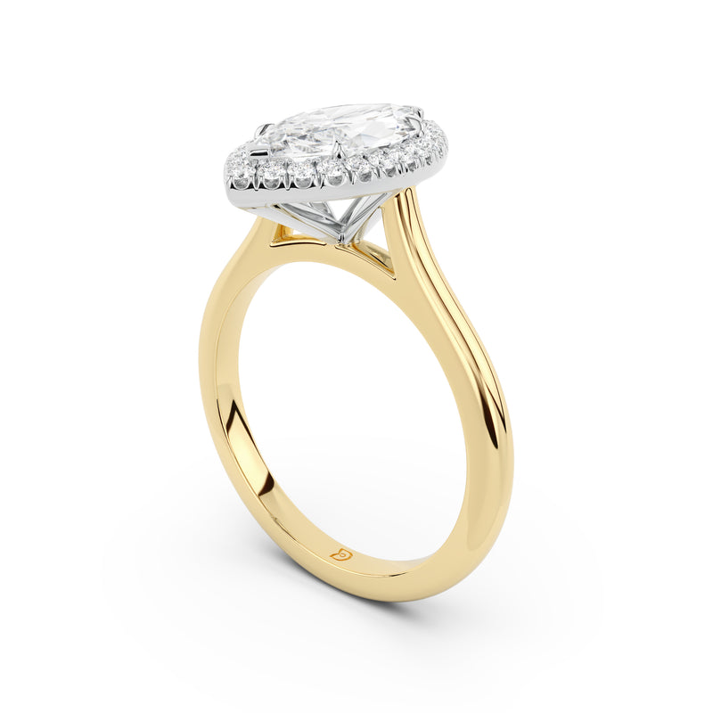Aurora Halo Cathedral Ring