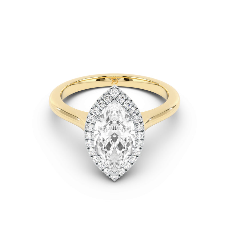 Aurora Halo Cathedral Ring